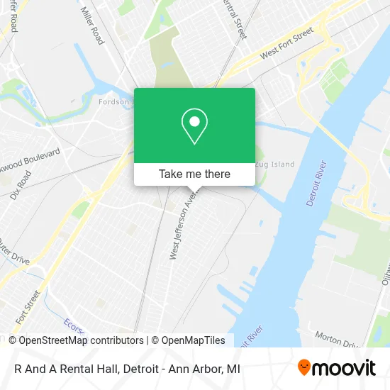 R And A Rental Hall map
