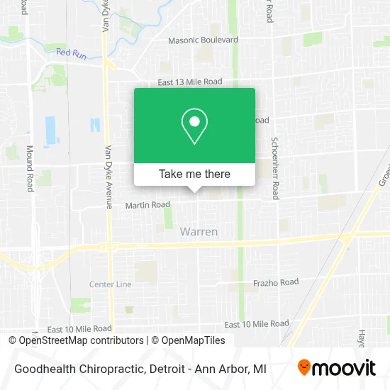 Goodhealth Chiropractic map