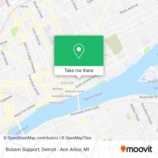 Bcbsm Support map