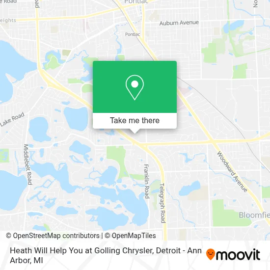 Heath Will Help You at Golling Chrysler map