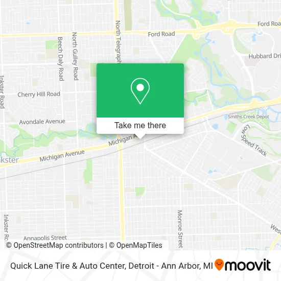 Quick Lane Tire & Auto Center map