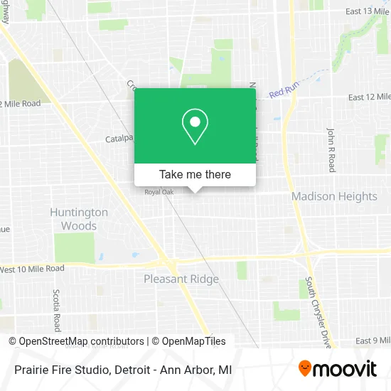 Prairie Fire Studio map