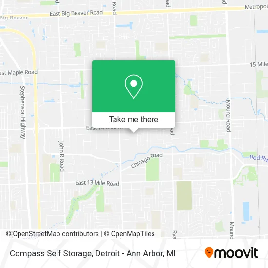 Compass Self Storage map