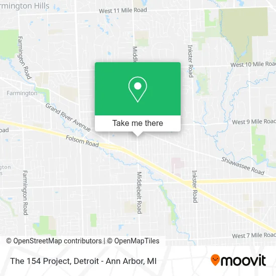 The 154 Project map
