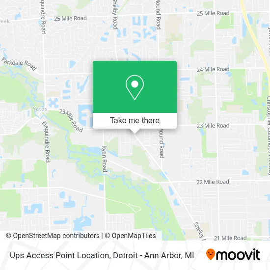 Ups Access Point Location map
