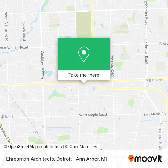 Ehresman Architects map