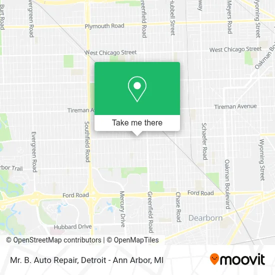 Mr. B. Auto Repair map