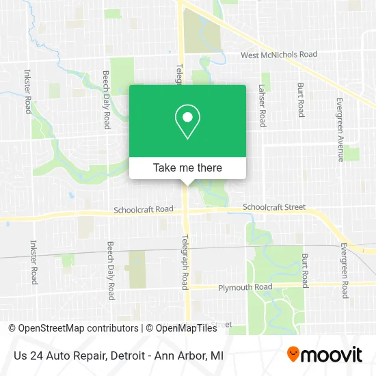 Us 24 Auto Repair map
