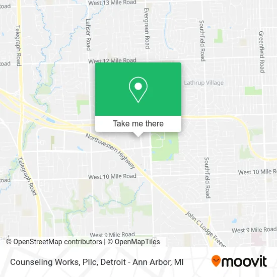 Counseling Works, Pllc map