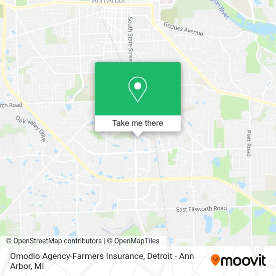 Omodio Agency-Farmers Insurance map