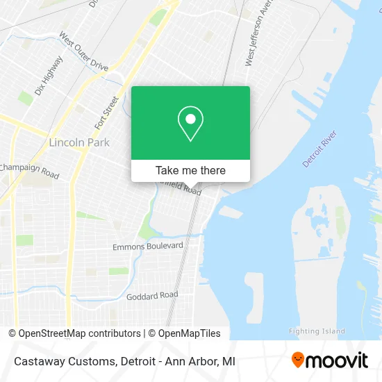 Castaway Customs map