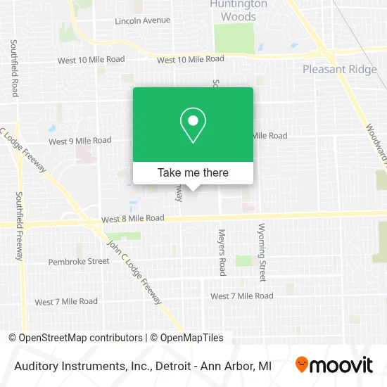 Auditory Instruments, Inc. map