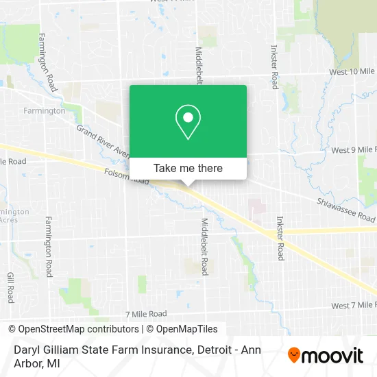 Daryl Gilliam State Farm Insurance map