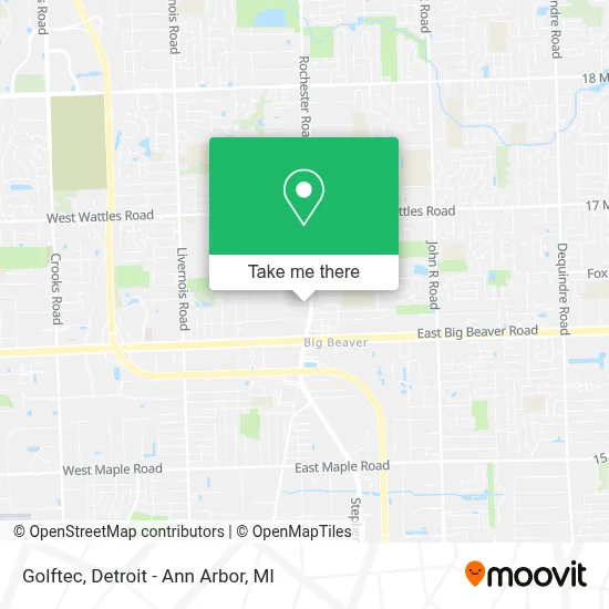Golftec map
