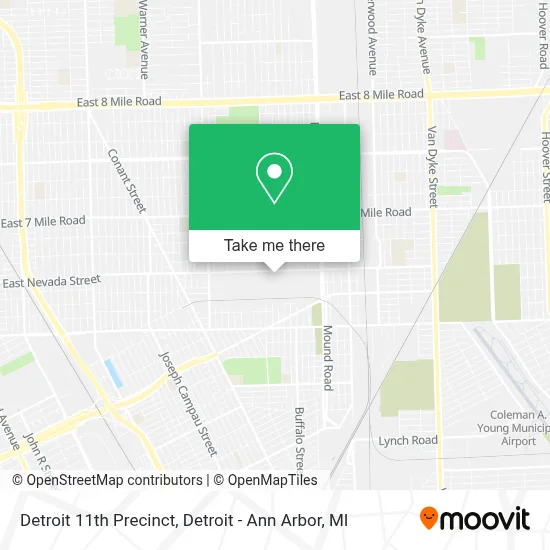 Detroit 11th Precinct map