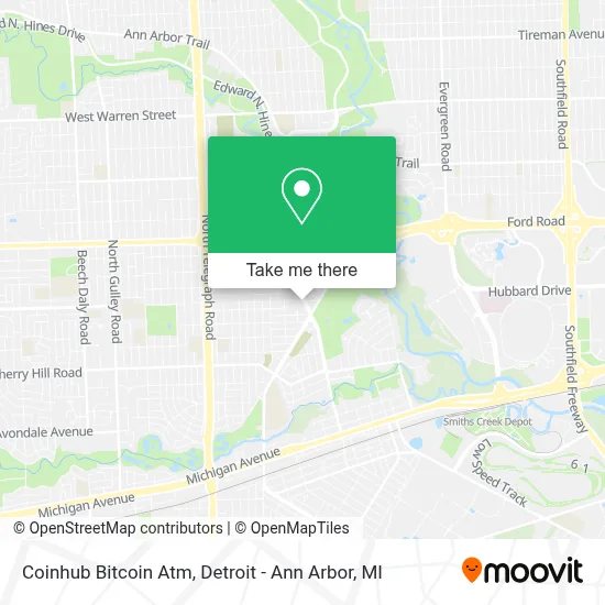 Coinhub Bitcoin Atm map
