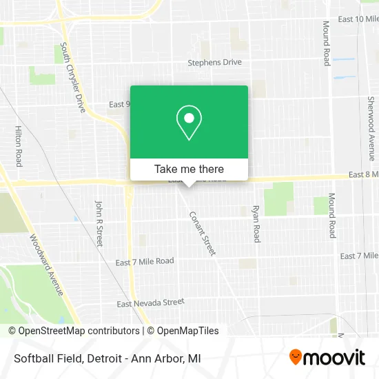 Softball Field map