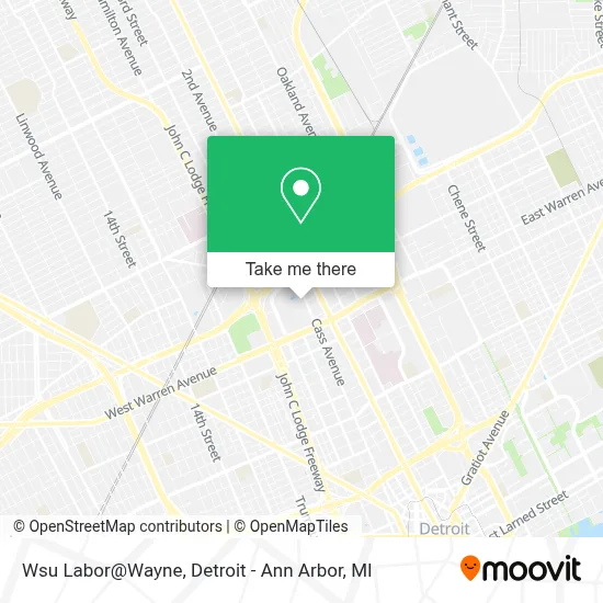 Wsu Labor@Wayne map