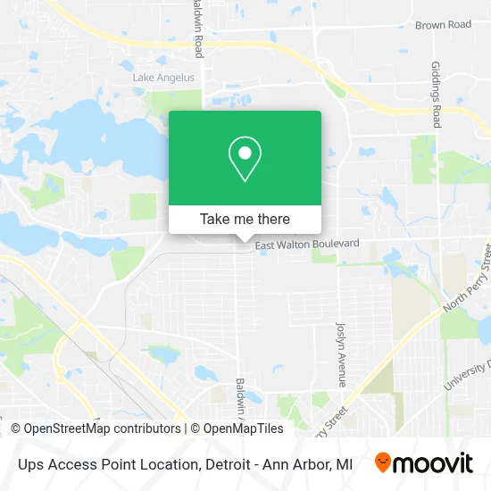 Ups Access Point Location map