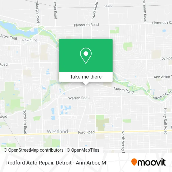 Redford Auto Repair map