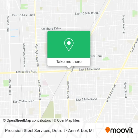 Precision Steel Services map