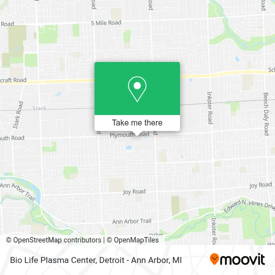 Bio Life Plasma Center map