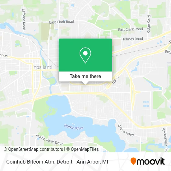 Coinhub Bitcoin Atm map
