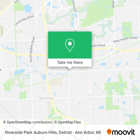 Riverside Park Auburn Hills map