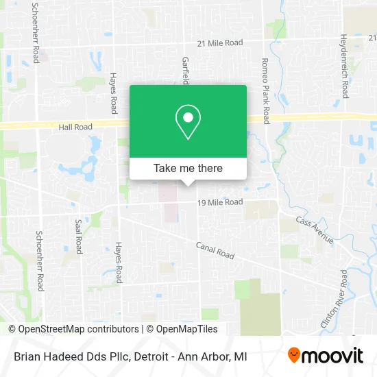 Brian Hadeed Dds Pllc map