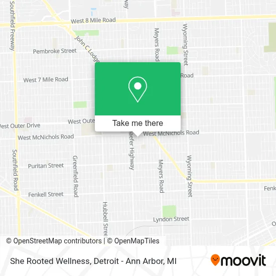 She Rooted Wellness map