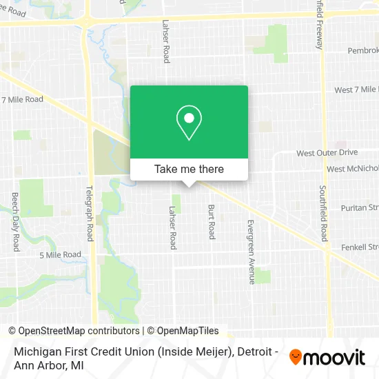 Michigan First Credit Union (Inside Meijer) map