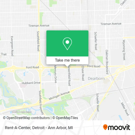Rent-A-Center map