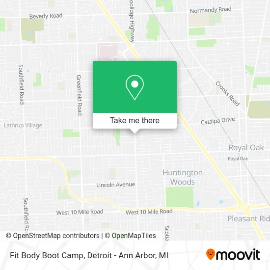 Fit Body Boot Camp map