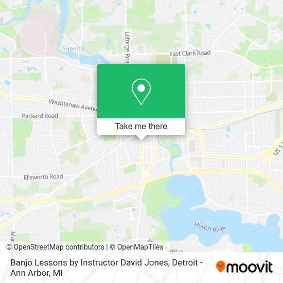 Banjo Lessons by Instructor David Jones map