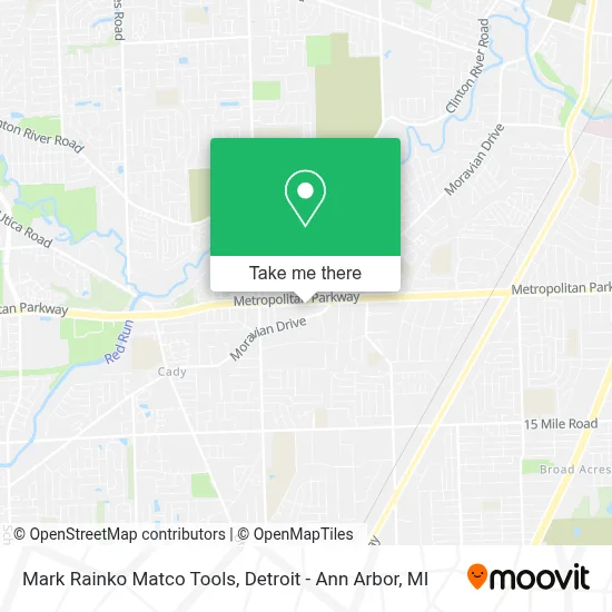 Mark Rainko Matco Tools map