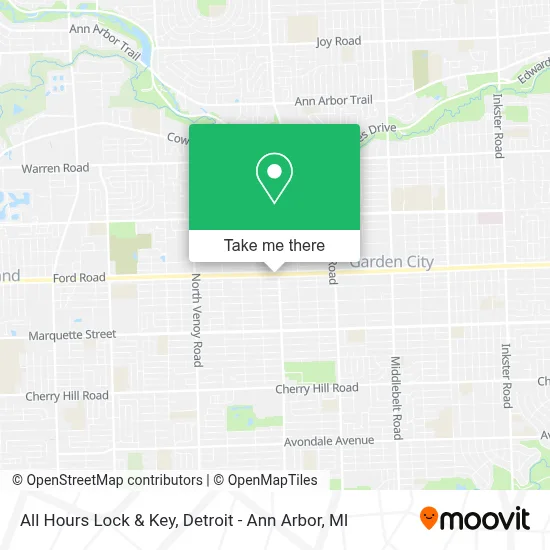 All Hours Lock & Key map