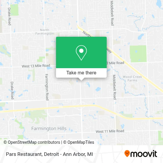 Pars Restaurant map