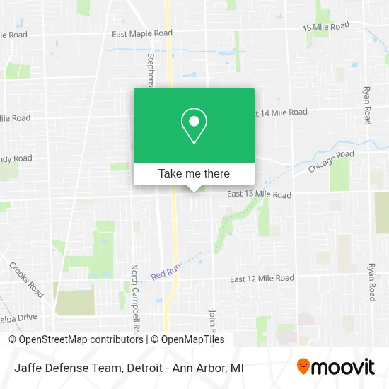 Jaffe Defense Team map