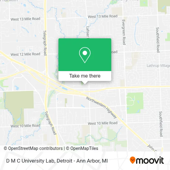 D M C University Lab map