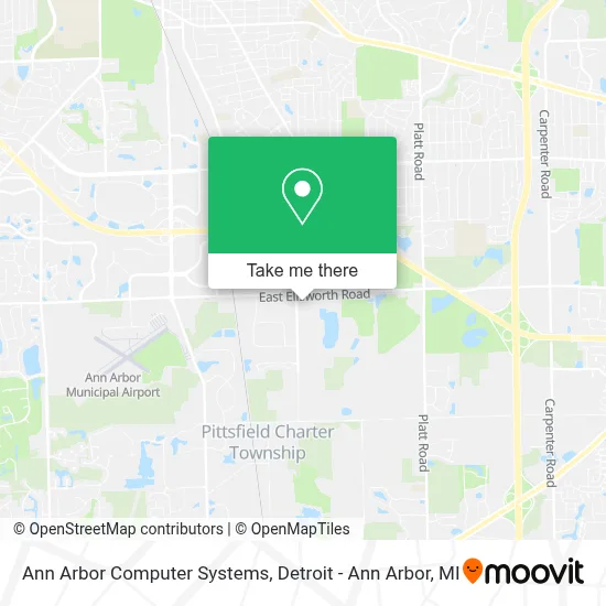 Ann Arbor Computer Systems map