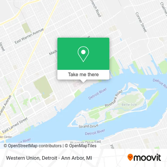 Western Union map