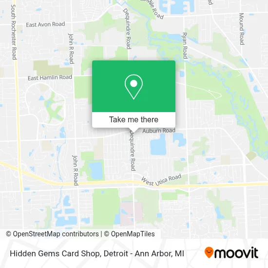 Hidden Gems Card Shop map