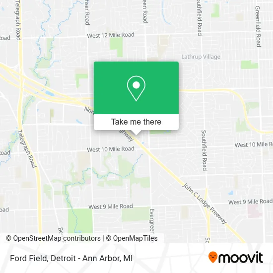Ford Field map