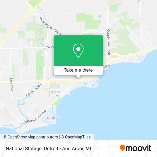 National Storage map