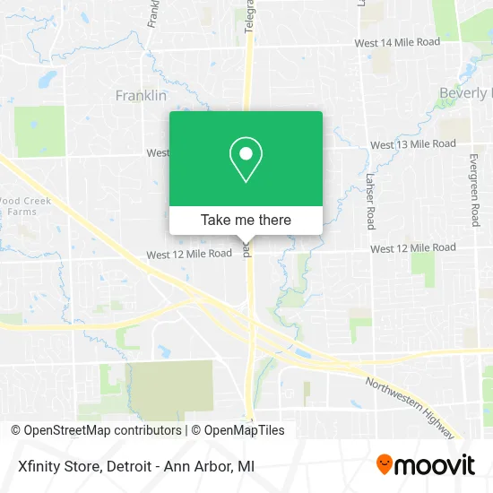 Xfinity Store map