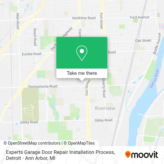 Experts Garage Door Repair Installation Process map