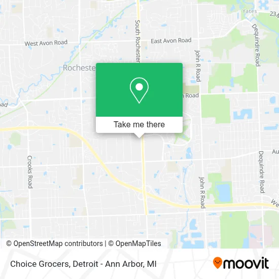 Choice Grocers map