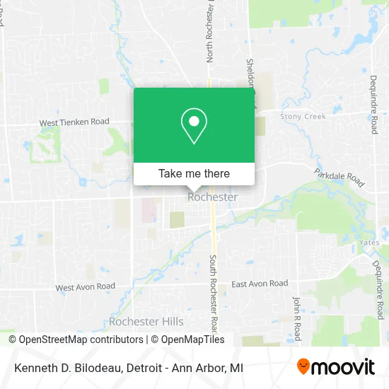 Kenneth D. Bilodeau map