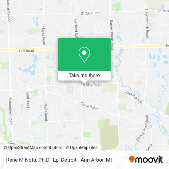 Rene M Nota, Ph.D., Lp map