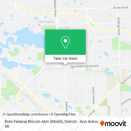 Byte Federal Bitcoin Atm (Mobil) map
